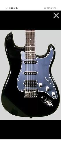 Guitarra Squier Stratocaster Black And Chrome