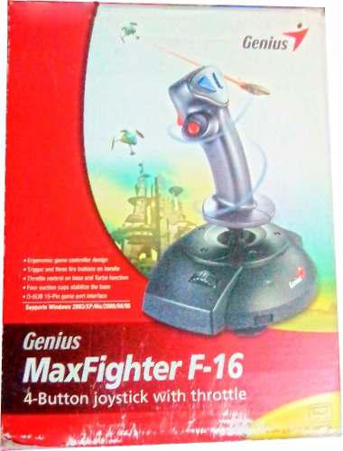 Joystick Genius Para Pc Simulador Avión Max Fighter F-16