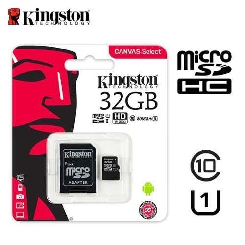 Kingston Memoria Micro Sd 32gb A1clasemb/s(10us)