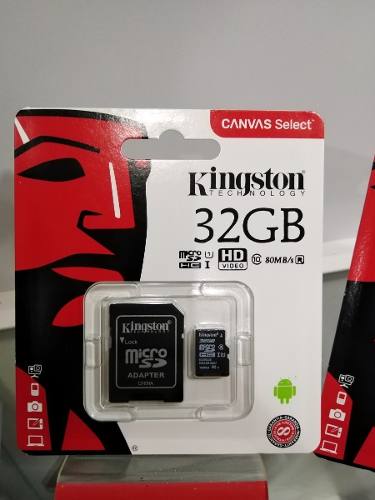 Memoria Kingston Micro Sd 32 Gb Clase  Mb/seg Original