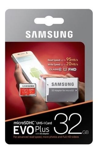 Memoria Micro Sd 32gb Samsung Evo Plus, 20ver Tienda Fisica