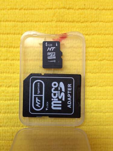 Memoria Micro Sd De 4g Con Su Adaptador, 5vds