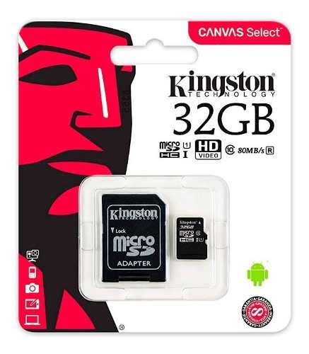 Memoria Micro Sd Hc 32gb Kingston Clase 10 - Genuina Sellada