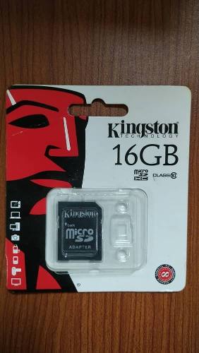 Memoria Micro Sd Hc Kingston 16gb Clase 10