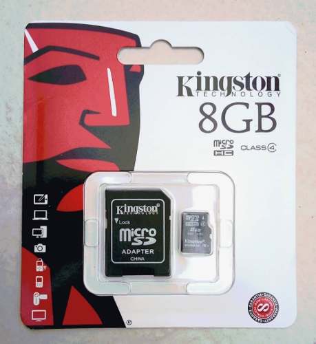 Memoria Micro Sd Hc Kingston 8 Gb Original Sellado