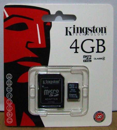 Memoria Micro Sd Kingston 4 Gb - Remate! 2.5vdes