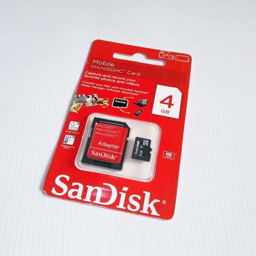 Memoria Micro Sd Sandisk 4 Gb - Remate! 2.5vdes