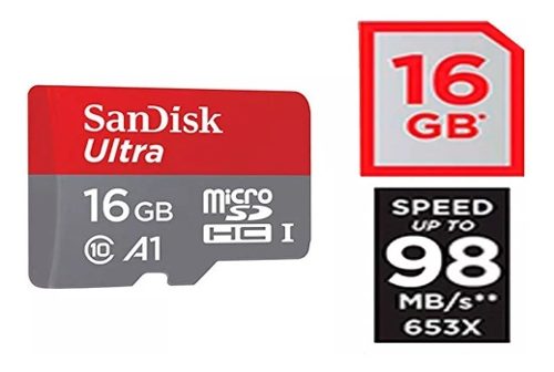 Memoria Micro Sd Sandisk A1 De 16gb,32gb,64gb. Los Teques