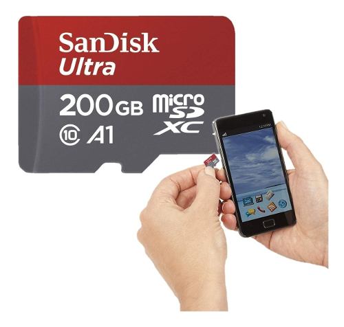 Memoria Microsd Sandisk 200gb Clase10 O R I G I N A L 100mb