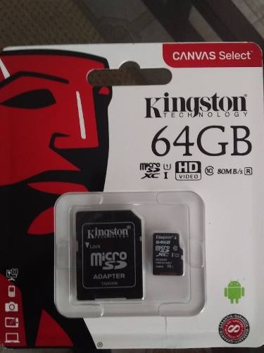 Memoria Sd Kingston 64gb Original Nueva