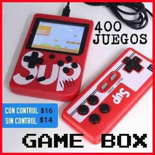 Nintendo Juego Consola Game Box Sup 400 Juegos Retro Control