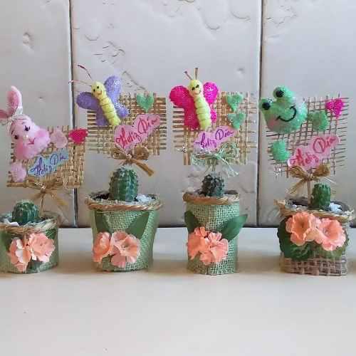 Cactus Miniaturas Adornos Decorativas Baby Shower Regalos