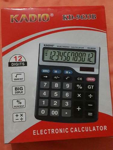 Calculadora Grande Marca Kadio 12 Dígitos