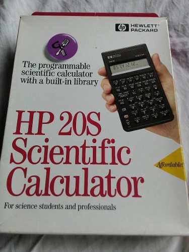 Calculadora Hp 20s Scientificcalculator Usada En Su Caja