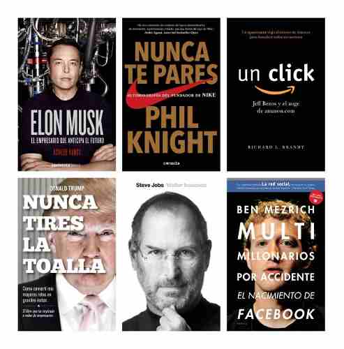 Colección Biografías De Emprendedores (6 Libros)