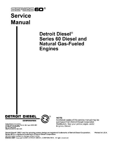 Detroit Diesel Series 60 Diesel Y Gas Manual De Servicio