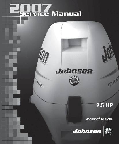 Johnson Evindure 2.5hp Fuera Borda Manual De Servicio 