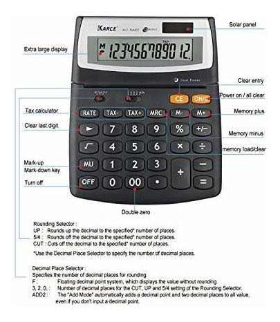 Karce Kc 560t 12 Calculadora Impuesto Digito Para