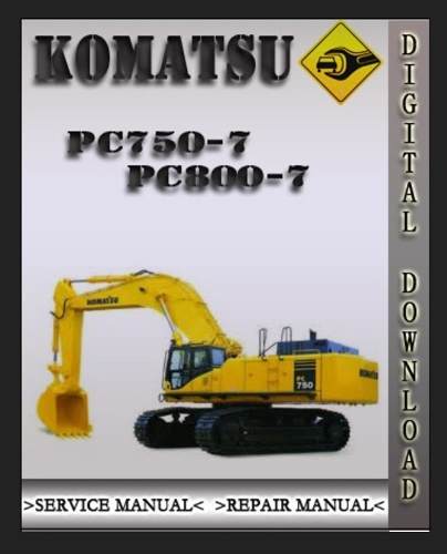 Komatsu Galeo Pc800 Excavadora Hidraulica Manual De Servicio