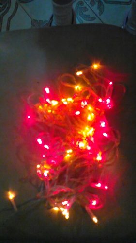 Luces Navidad Arbolito Amarilla Roja 50luces8modos 4m Fiesta
