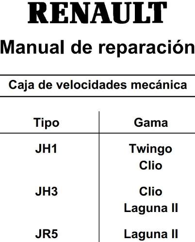 Manual Reparacion De Caja Mecanica Renault, Twingo, Clio Lag