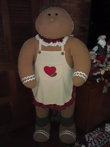 Muñeca De Navidad Gigante De Jengibre