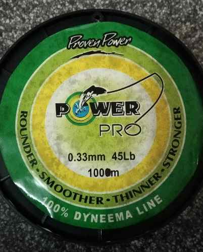 Multifilamento Power Pro 100% Dynnema 0.33 Mm 45 Lb