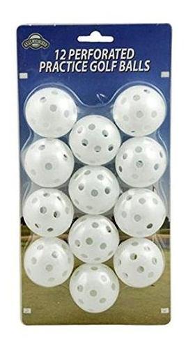 Oncourse Perforated Practice Golf Balls 12pk Plastic