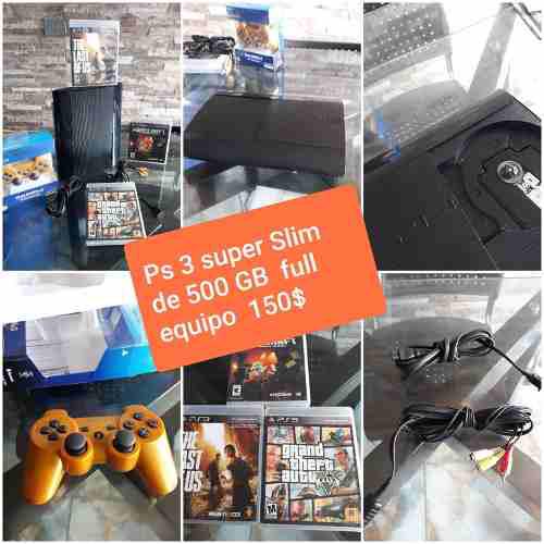 Playstation 3 Super Slim 500 Gb Con Haclks Mod Menu