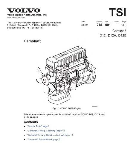 Volvo D12, D12a, D12b D13 Manual De Servicio