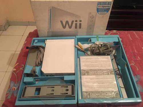 Wii Con Todos Sus Cables Para Repuesto!