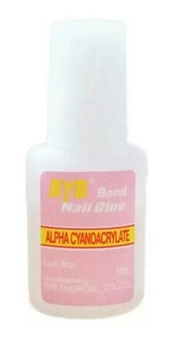 10 Pega Para Uñas Byb Nail Glue 10 Gr Con Brocha Manicure