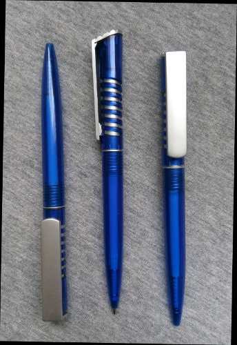 Bolígrafos Para Publicidad Pop Azul C Plata 70xlo Publicado