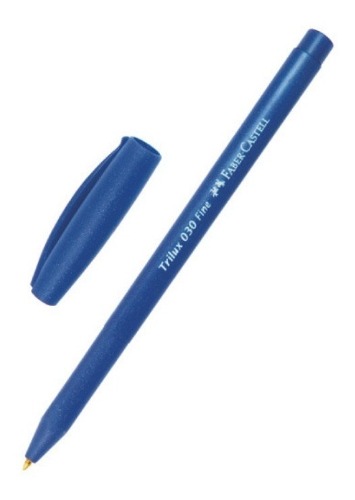 Boligrafos Faber Castell 030 Azules Pack 3 Cajas