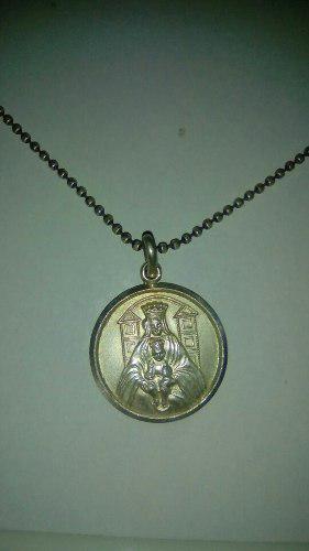 Cadena Con Medalla De La Virgen De Coromoto De Plata, Ley925