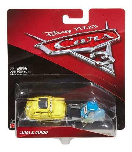 Cars 3 Disney Pixar, Luigi Y Guido Originales Mattel.