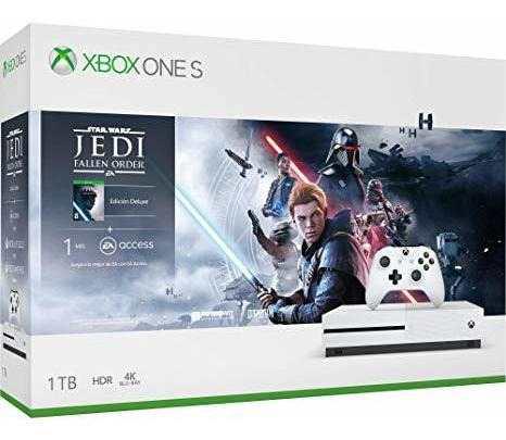 Consola Xbox One S, 1tb + Juego Star Wars Jedi Sellados