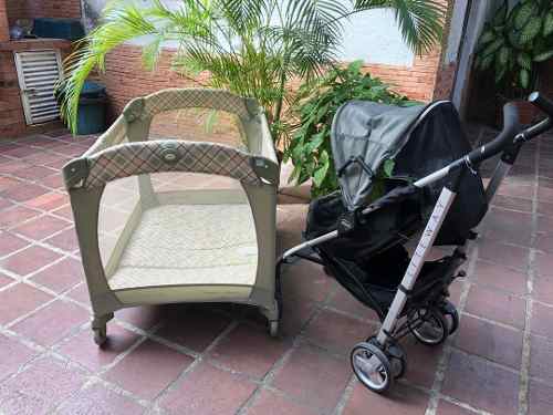 Corral Para Niño O Niña Graco Y Coche Negro Chicco