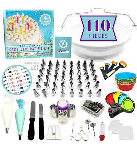 Kit De Repostería Y Decoración De Tortas De 110 Piezas