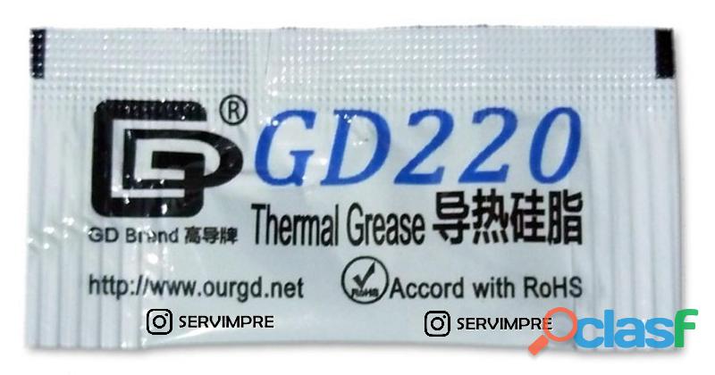 Pasta Térmica Gris Gd220 Para Procesador/cpu en Sobres