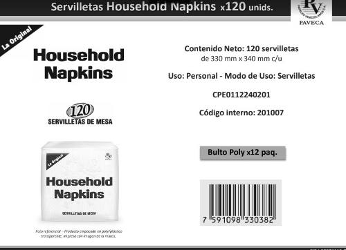 Servilletas Household Napkins
