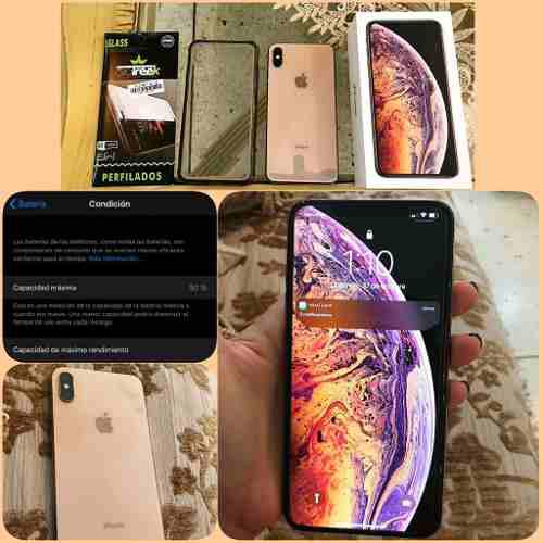 iPhone Xs Max 64gb Dorado Caja Forro Accs 760vrds Micatraser