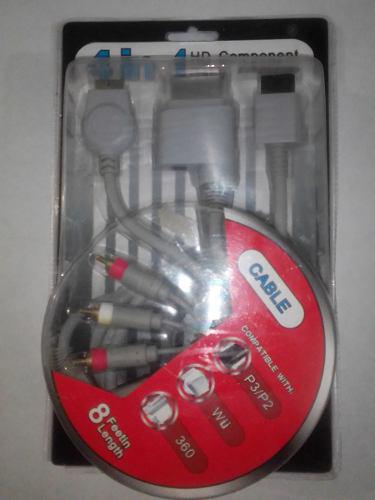 Cable Hd Audio Video Para: Ps2, Ps3, Xbox 360 Y Wii.