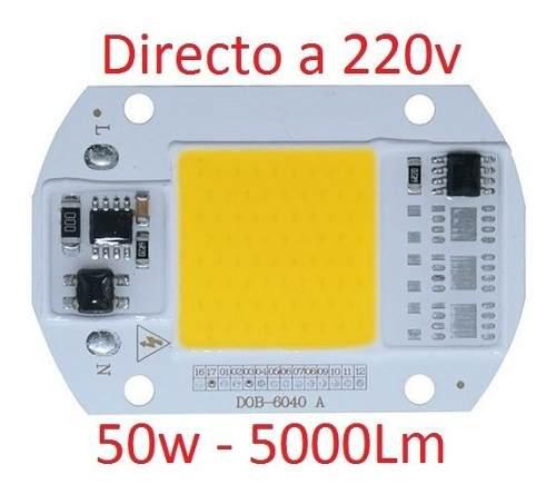Led 50w Chip 220v Inteligente Faro Reflector+pasta Térmica