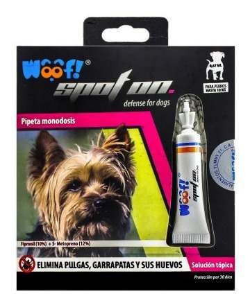 Pipetas Woof Antipulgas-antigarrapas Raza Pequeña