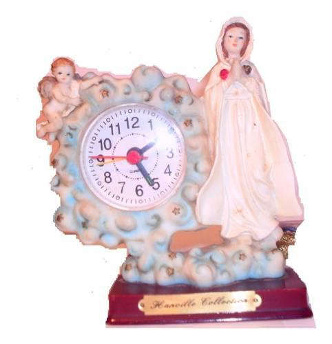 Reloj De Mesa Figura De La Virgen Decoracion