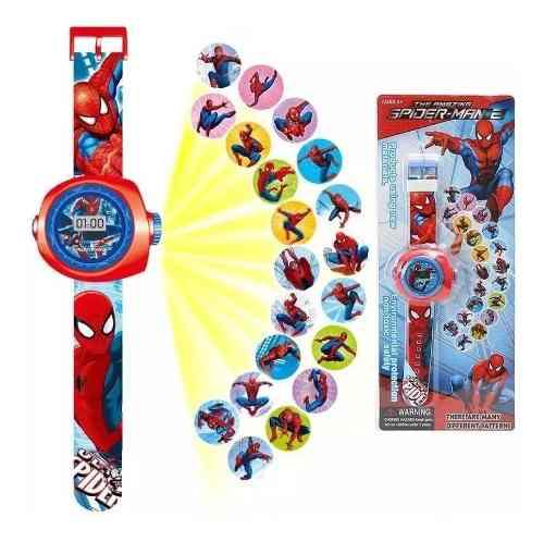 Reloj Proyector Spiderman Frozen Cars Ben10 Y Avenger