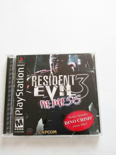 Resident Evil 3 De Ps1 Con Demo Disk De Dino Crisis