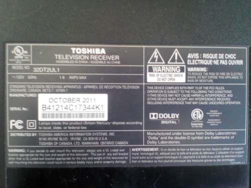 Tv Toshiba 32dt2ul1 Repuestos