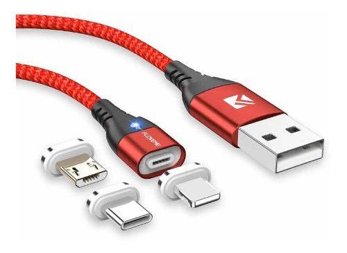 Cable Datos Magnetico Usb, iPhone, Micro Usb Y Tipo C